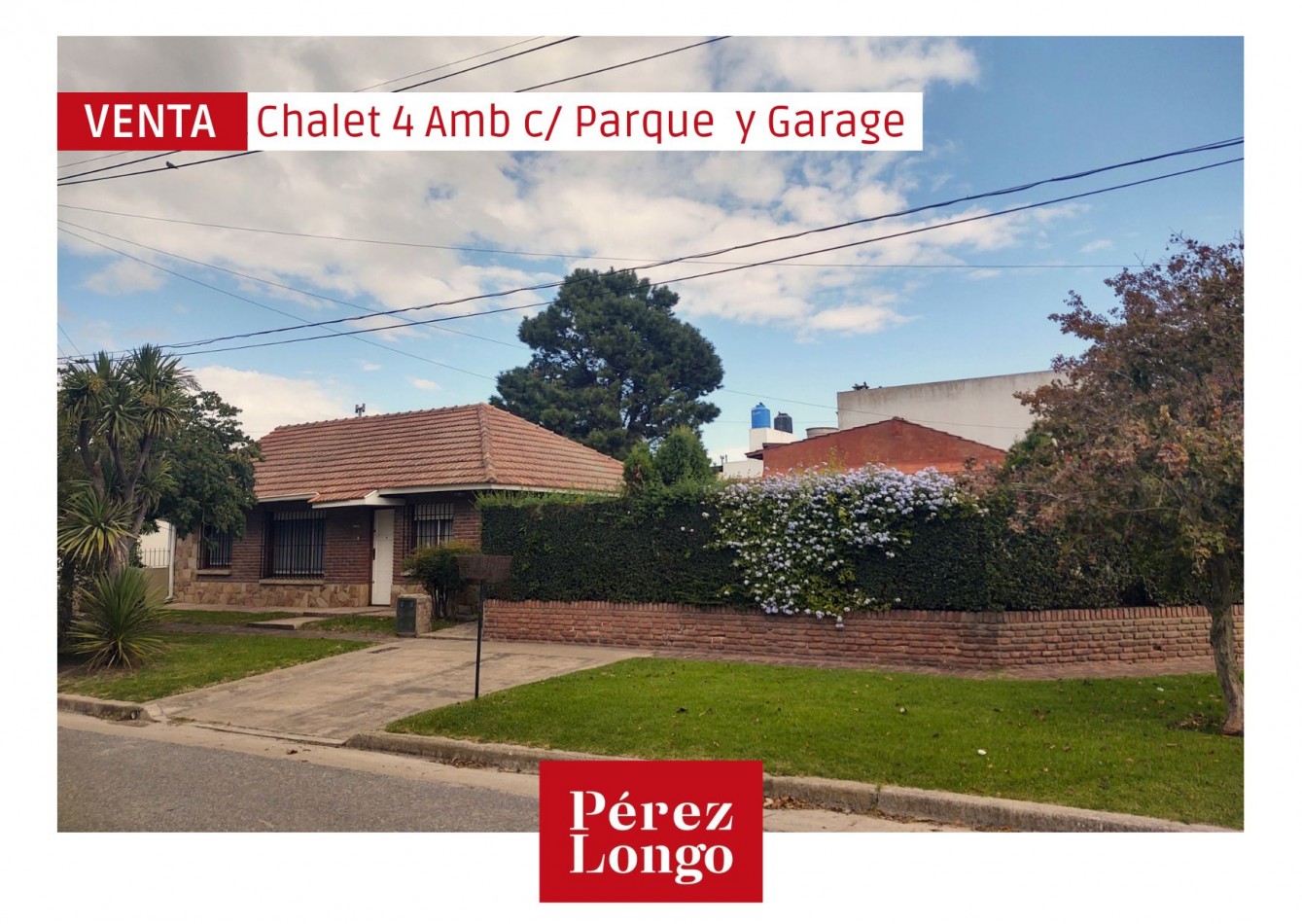 CHALET 4 AMB CON PARQUE Y GARAGE