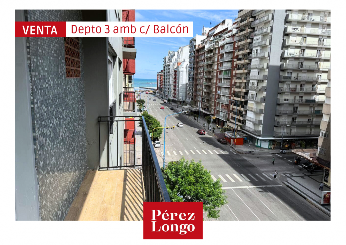 Departamento 3 ambientes con balcon.