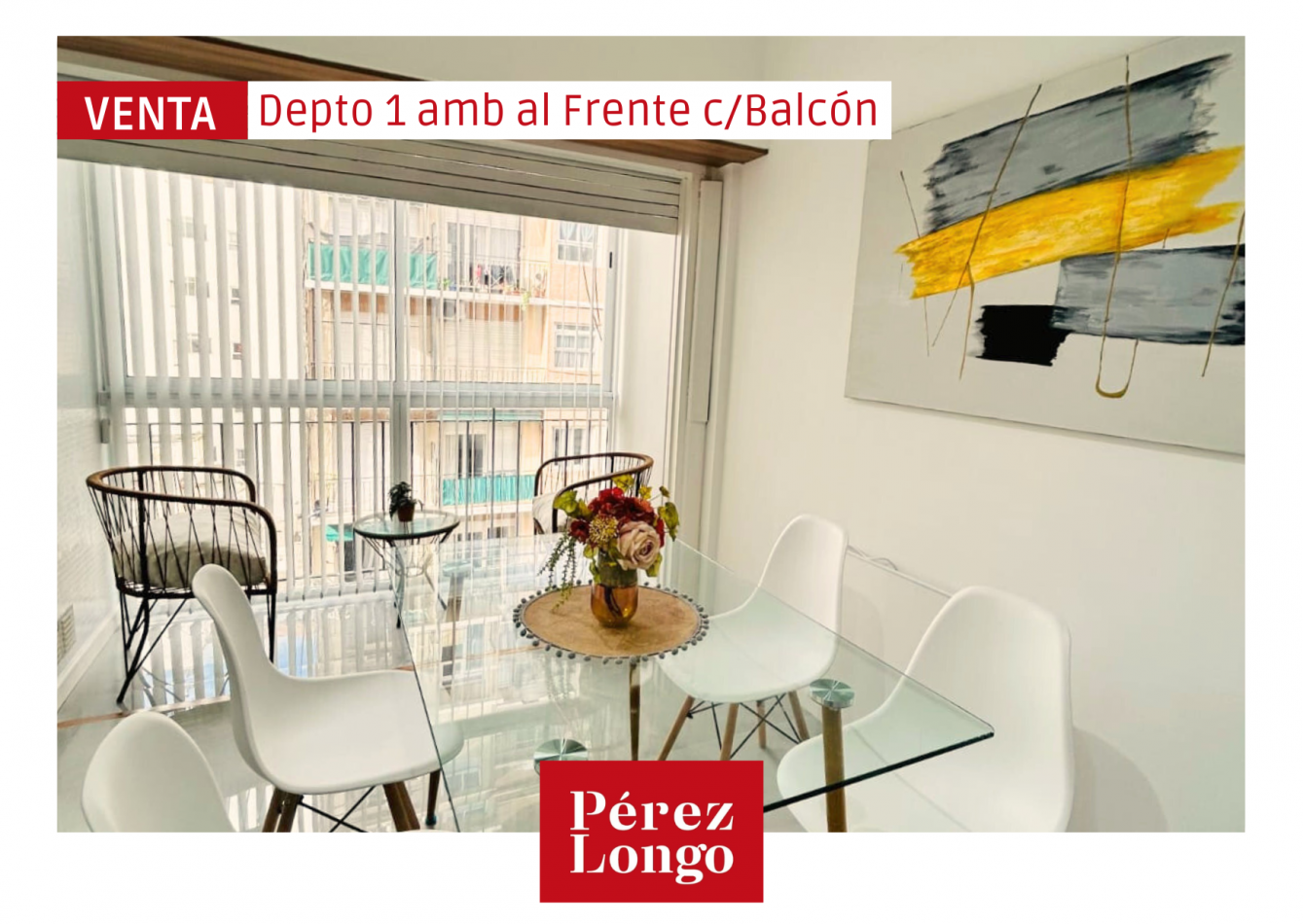 DEPARTAMENTO MONOAMBIENTE AL FRENTE CON BLACON