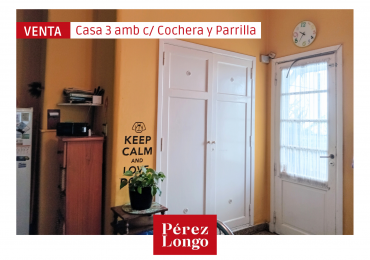 CASA 3 AMB CON COCHERA, PATIO Y PARRILLA
