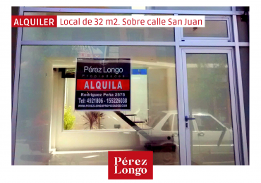 ALQUILER. LOCAL SOBRE CALLE SAN JUAN