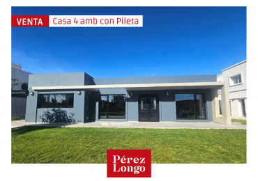 Casa de 4 ambientes con pileta a estrenar
