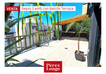 DEPARTAMENTO DE 3 AMVIENTES CON BLACON TERRAZA