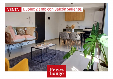 DUPLEX 2 AMBIENTES CON BALCON A ESTRENAR